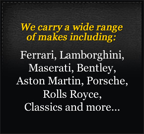 We carry a wide range
of makes